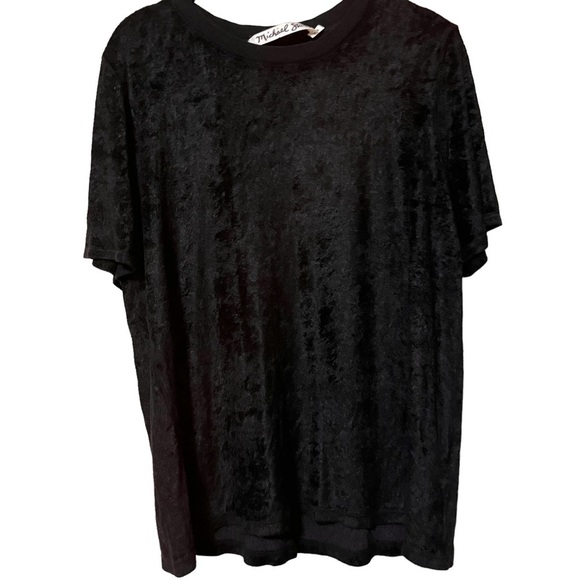 3/$30 MICHAEL STARS VELOUR T-SHIRT CREW NECK RELAXED FIT SHORT SLEEVE SZ M - Picture 5 of 10